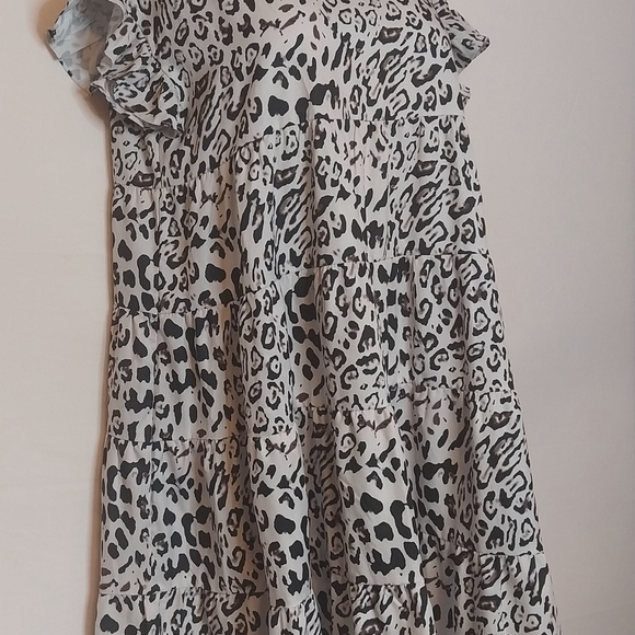 Cupshe Leopard Print Babydoll Dress, Size L, EUC - Picture 2 of 5